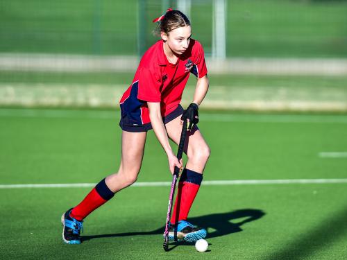 MES student playing hockey