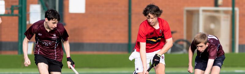 SMC boy playing hockey